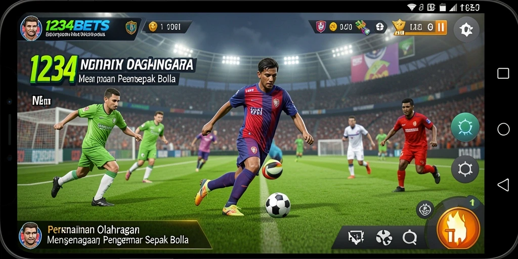 Tampilan gameplay menarik dari 1234BETS dengan aksi olahraga seru.