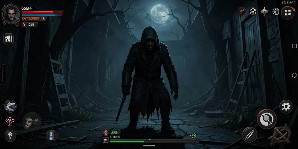 Gambaran gameplay menyeramkan di dalam 666FF.