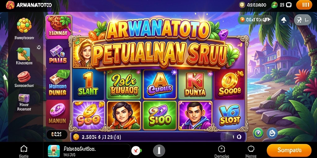 Screenshot gameplay ARWANATOTO yang menampilkan keseruan slot.