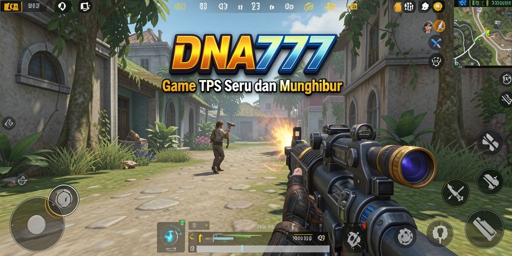 Tampilan gameplay seru dalam pertempuran TPS di DNA777.