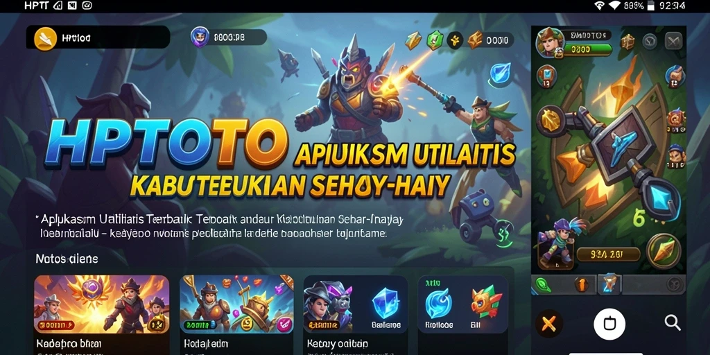 Tampilan antarmuka yang sederhana dan mudah digunakan dari HPTOTO.