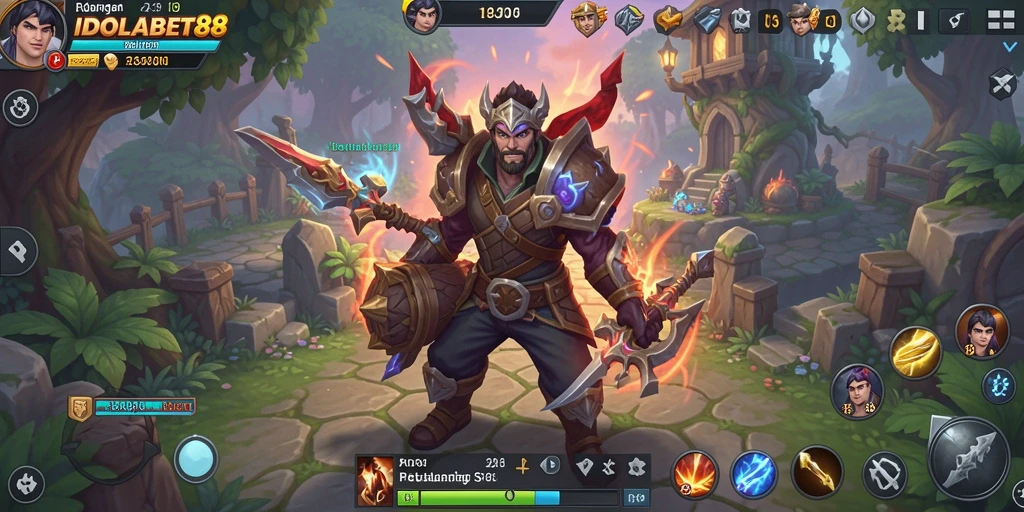 Tangkapan layar gameplay <strong>IDOLABET88</strong> yang memperlihatkan aksi petualangan RPG yang mendebarkan.