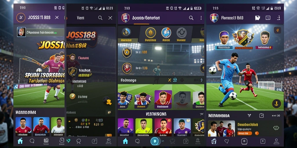Screenshot utama JOSS188 menampilkan tampilan taruhan olahraga yang menakjubkan.