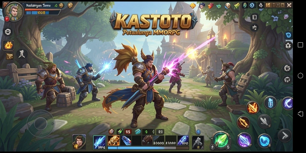 Tampilan menarik dari gameplay MMORPG KASTOTO dengan aksi seru.