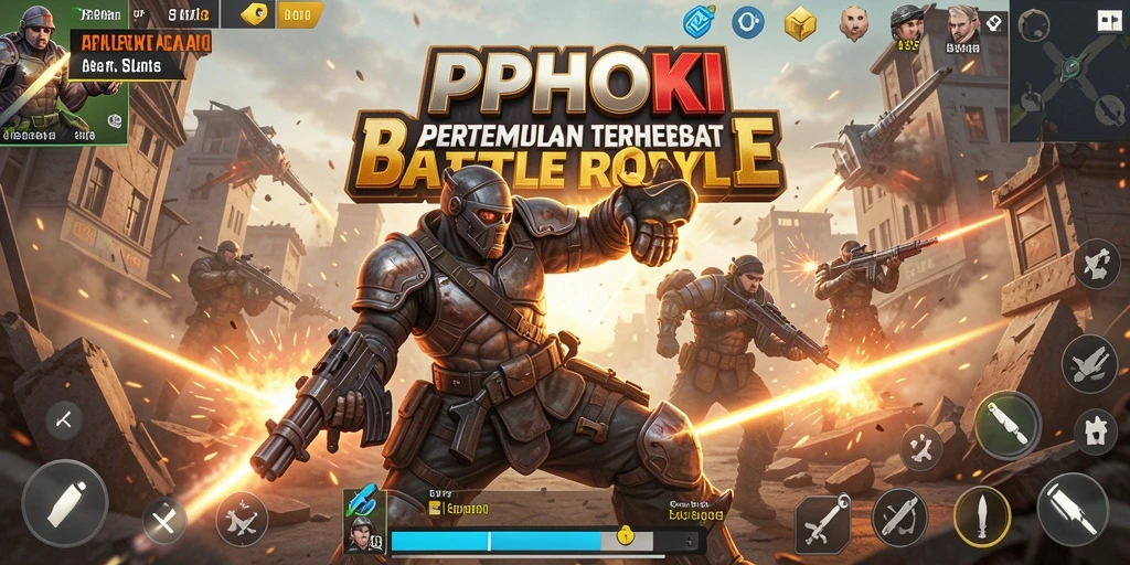 Screenshot menampilkan intensitas gameplay PPHOKI dalam mode Battle Royale.