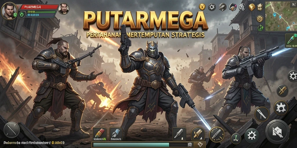 Tampilan gameplay PUTARMEGA yang mendebarkan dalam Tower Defense.