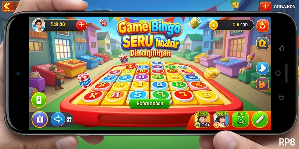 Tampilan gameplay seru dari RP8 dengan suasana <strong>Bingo</strong> yang dinamis.