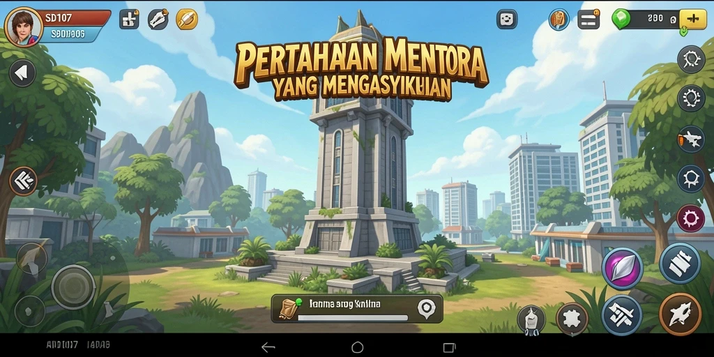 Gambaran gameplay menawan SD107 dalam kategori Tower Defense.