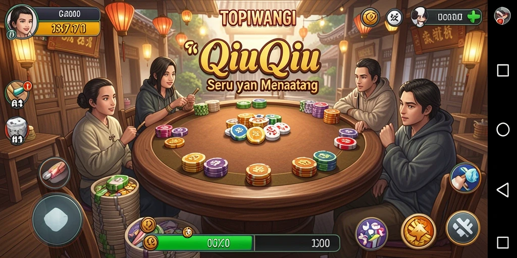 Screenshot gameplay QiuQiu yang seru dan menarik.