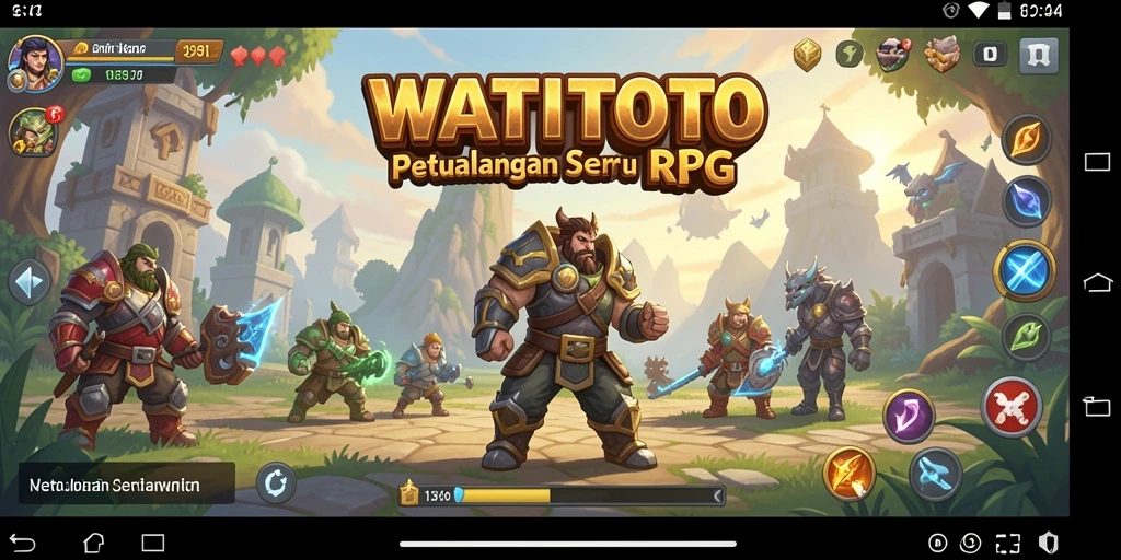 Screenshot dari gameplay seru WATITOTO yang menampilkan aksi RPG menegangkan.